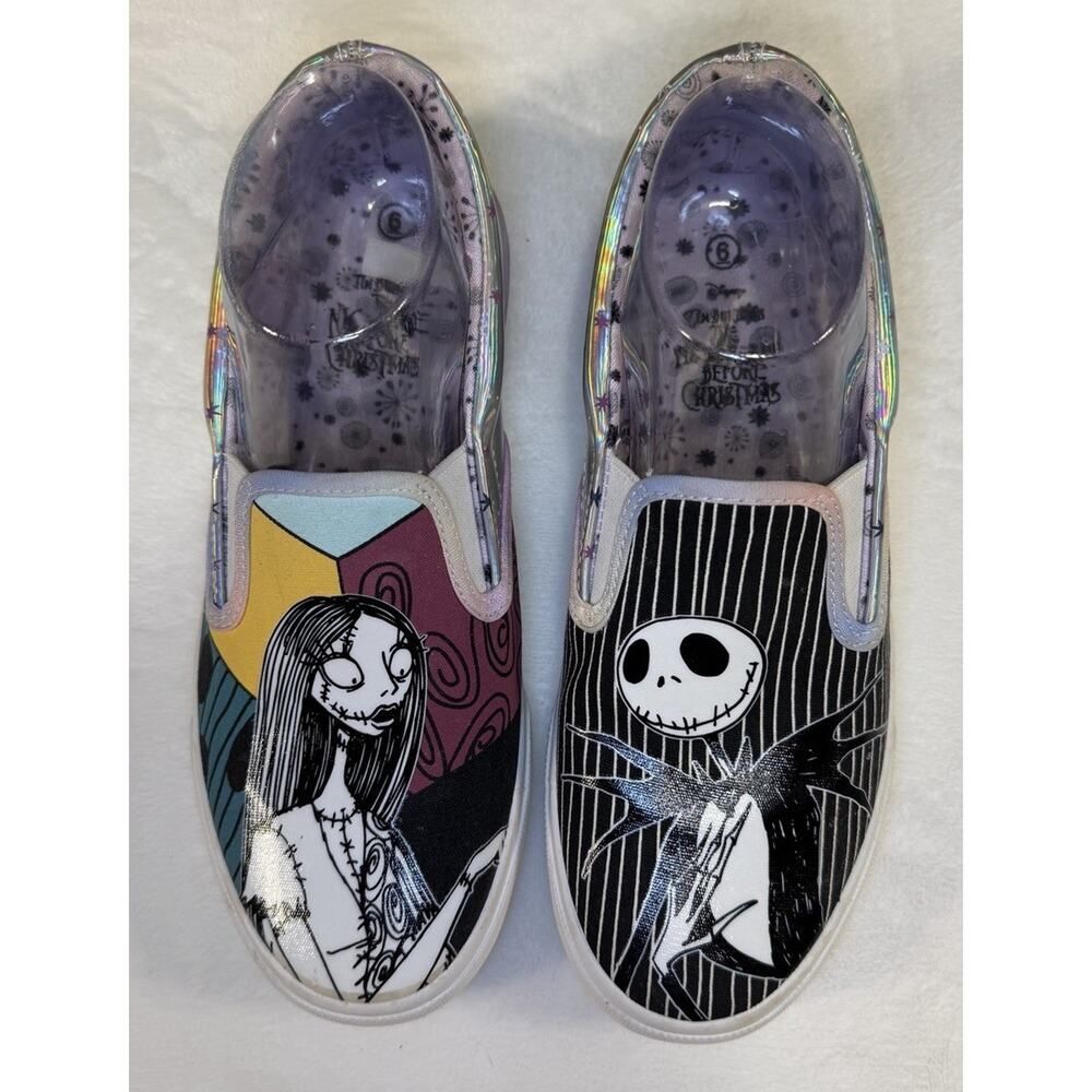 Disney Nightmare Before Christmas Shoes Ladies 6 Slip On Ground Up